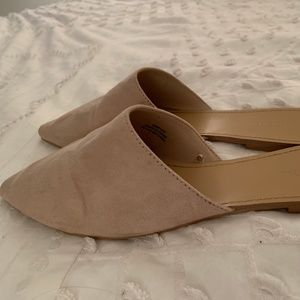 Suede Mule Flats